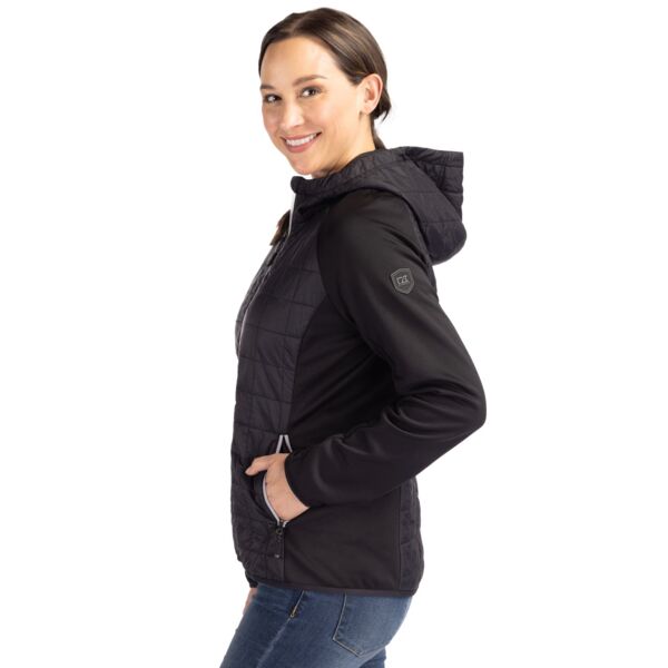 Cutter & Buck Rainier Primaloft Womens Eco Full Zip Hybrid Jacket Thumbnail
