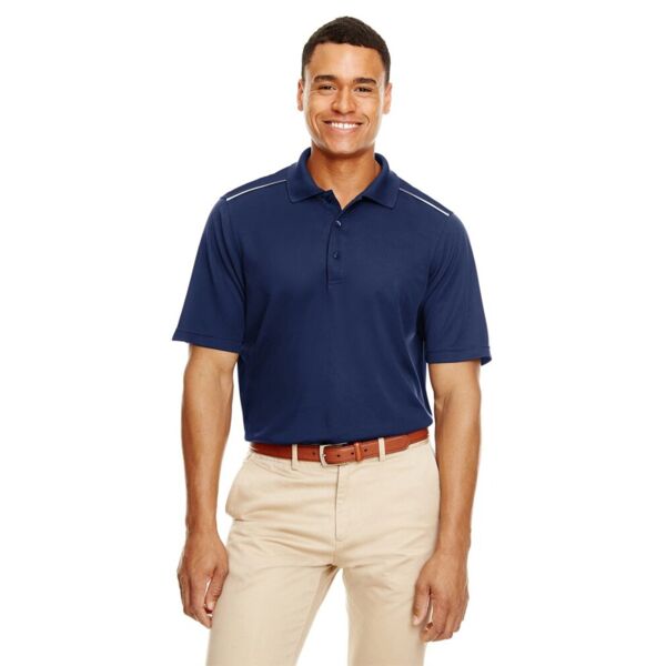 Men's Radiant Performance Piqué Polo with Reflective Piping Thumbnail