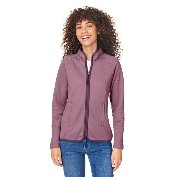 Women's Venture Heathered Stripe Full-Zip Thumbnail