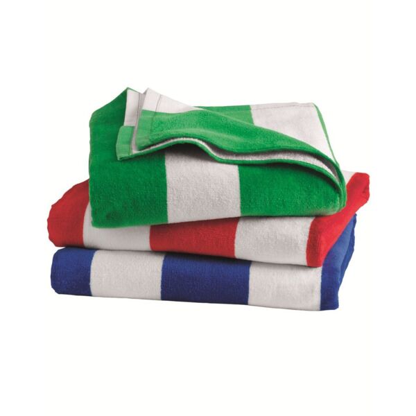 Cabana Stripe Velour Beach Towel Thumbnail