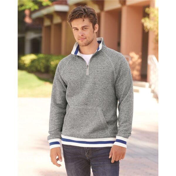 Men's Peppered Fleece Quarter-Zip Sweatshirt Thumbnail
