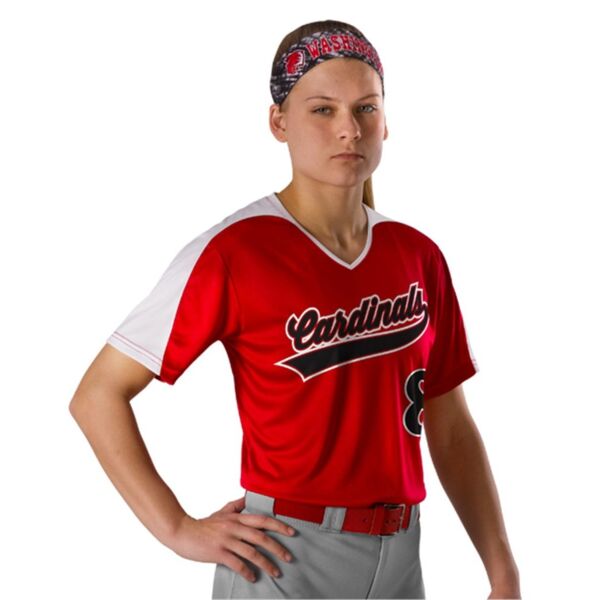 Women's V-Neck Fastpitch Jersey Thumbnail