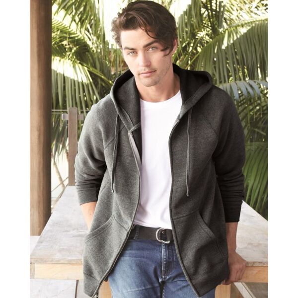 Unisex Special Blend Raglan Hooded Full-Zip Sweatshirt Thumbnail